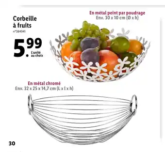 Lidl Corbeille À Fruits offre