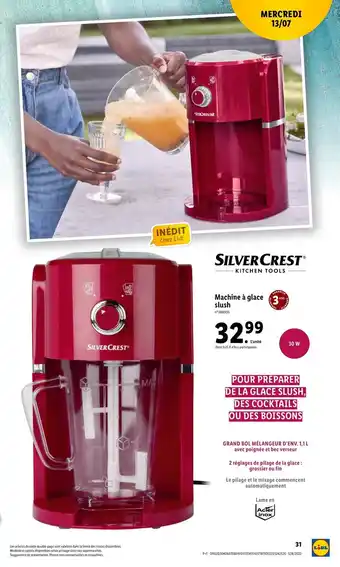 Lidl Machine À Glace Slush offre