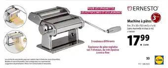 Lidl Machine À Pâtes offre