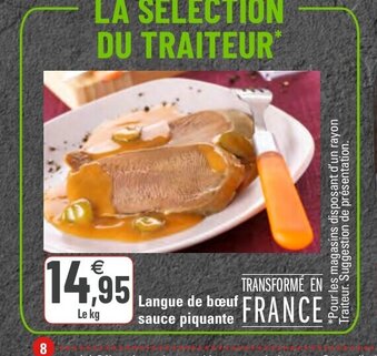 G20 Langue de Bœuf sauce piquante offre