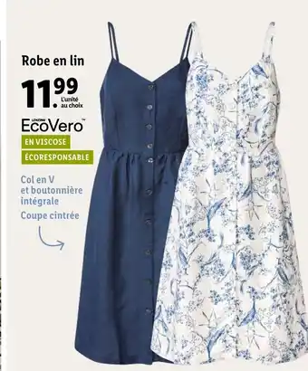 Lidl Robe En Lin offre