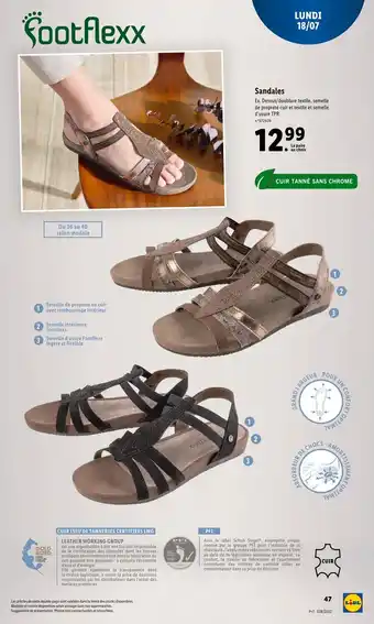 Lidl Sandales offre