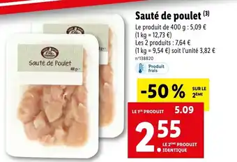 Lidl Sauté De Poulet offre