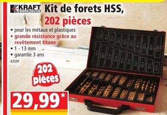 Norma Kit De Forets HSS, 202 Pièces offre