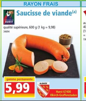 Norma Saucisse De Viande offre