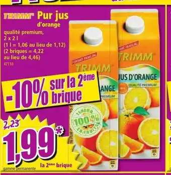 Norma Pur Jus D'Orange offre