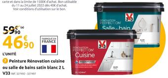 Mr Bricolage V33 peinture rénovation cuisine ou salle de bains blanc 2 l offre