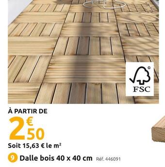 Mr Bricolage Dalle bois offre