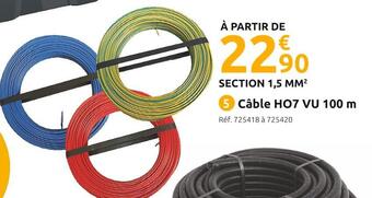 Mr Bricolage Câble ho7 vu 100 m offre