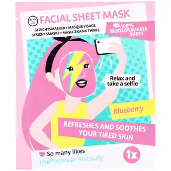 Action Masque en tissu selfie offre