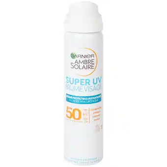 Action Brume visage super uv ambre solaire garnier offre