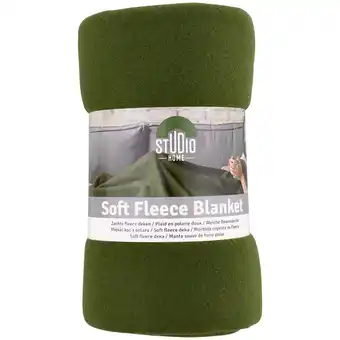 Action Studio home plaid en polaire studio home offre