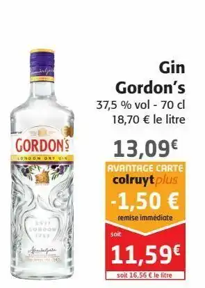 Colruyt Gin gordon's offre