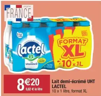 Migros Lait demi-écrémé lactel offre
