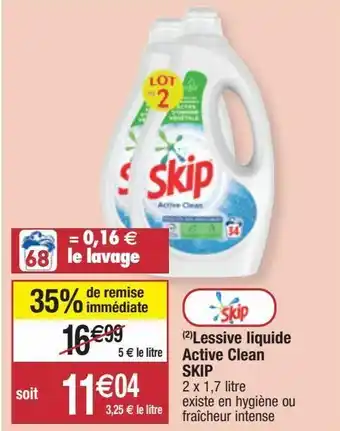 Migros Lessive liquide skip offre