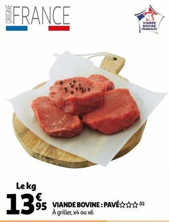 Auchan Viande bovine : pavé offre