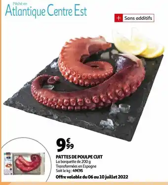 Auchan Pattes de poulpe cuit offre