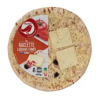 Auchan Pizza raclette lardons fumés auchan offre