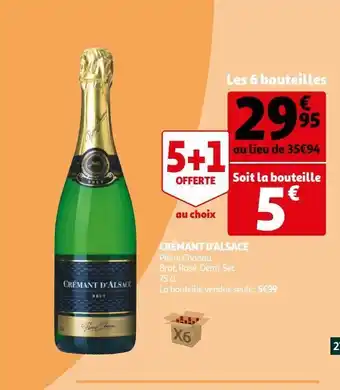Auchan Crémant d'alsace offre