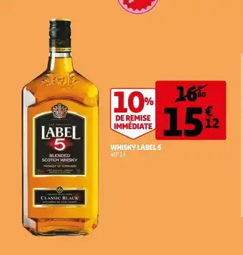 Auchan Whisky label 5 offre