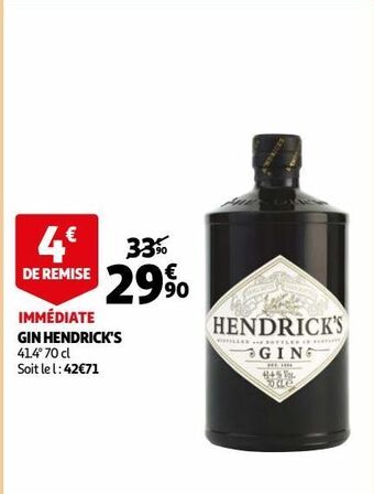 Auchan Gin hendrick's offre