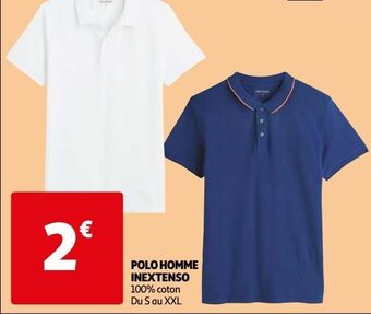 Auchan Polo homme inextenso offre