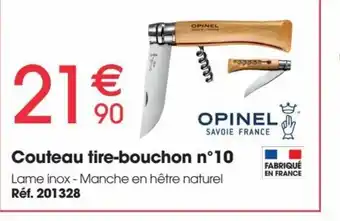 Brico Pro Couteau Tire-Bouchon N°10 offre