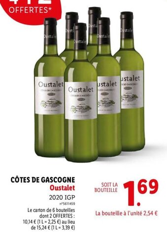 Lidl Côtes de Gascogne offre