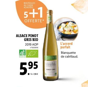 Lidl Alsace Pinot Gris bio offre