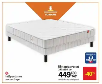 Matelas Pastel 140x190 cm