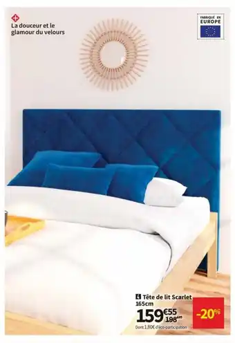 Conforama Tête De lit Scarlet 165cm offre