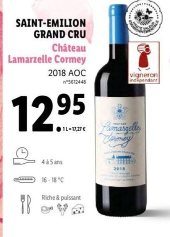 Lidl Saint-Emilion Grand Cru offre