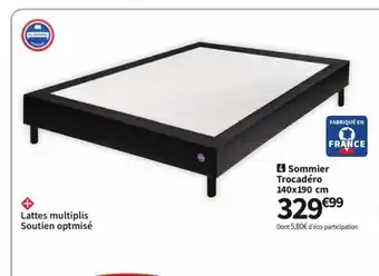 Conforama Sommier Trocadéro 140 x 190 cm offre