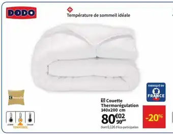 Conforama Couette Thermorégulation 140 x 200 cm offre