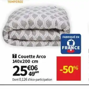 Conforama Couette Arco 140 x 200 cm offre