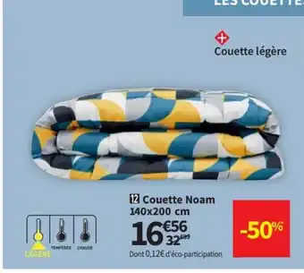 Conforama Couette Noam 140x200 cm offre