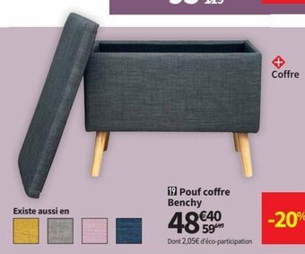Conforama Pouf Coffre Benchy offre