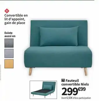Conforama Fauteuil Convertible Niels offre