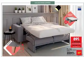 Conforama Canapé Convertible 3 Places Collins offre