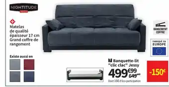 Conforama Banquette-Li "Clic Clac" Jessy offre
