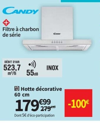 Conforama Hotte Décorative offre