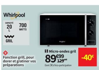 Conforama Micro-Ondes Gril offre