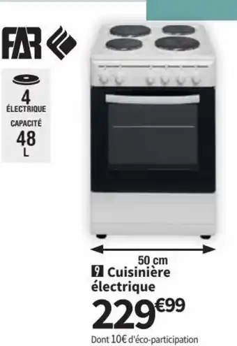 Conforama Cuisinière électrique offre