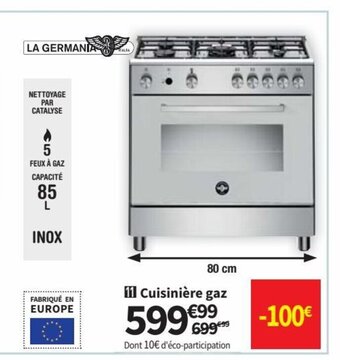 Conforama Cuisinière Gaz offre