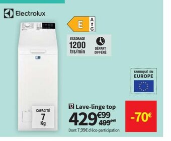 Conforama Lave-Linge Top offre