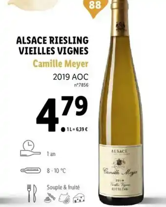 Lidl Alsace Riesling Vieilles Vignes Camille Meyer offre