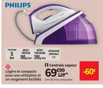 Conforama Centrale Vapeur offre