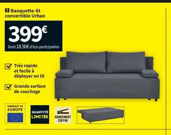 Conforama Banquette-Lit Convertible Urban offre