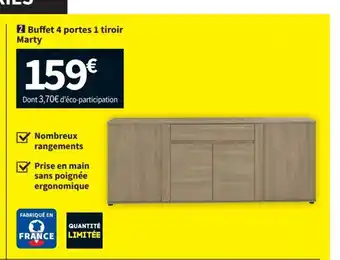 Conforama Buffet 4 Portes 1 Tiroir Marty offre