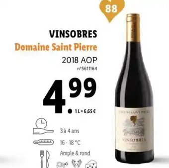 Lidl Vinsobres Domaine Saint Pierre offre